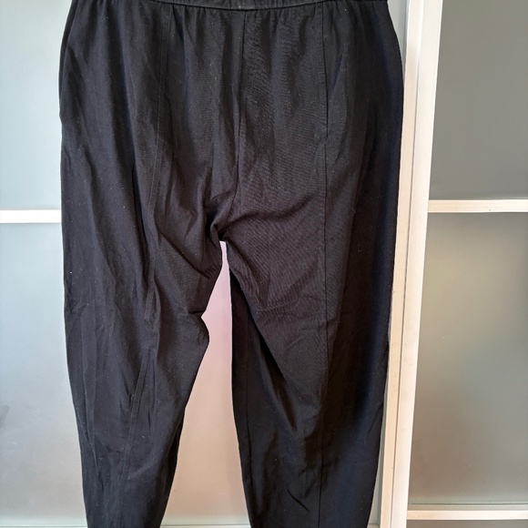 Eileen Fisher | Organic Cotton R Lantern Ankle Length Pant In Black M - Picture 1 of 5